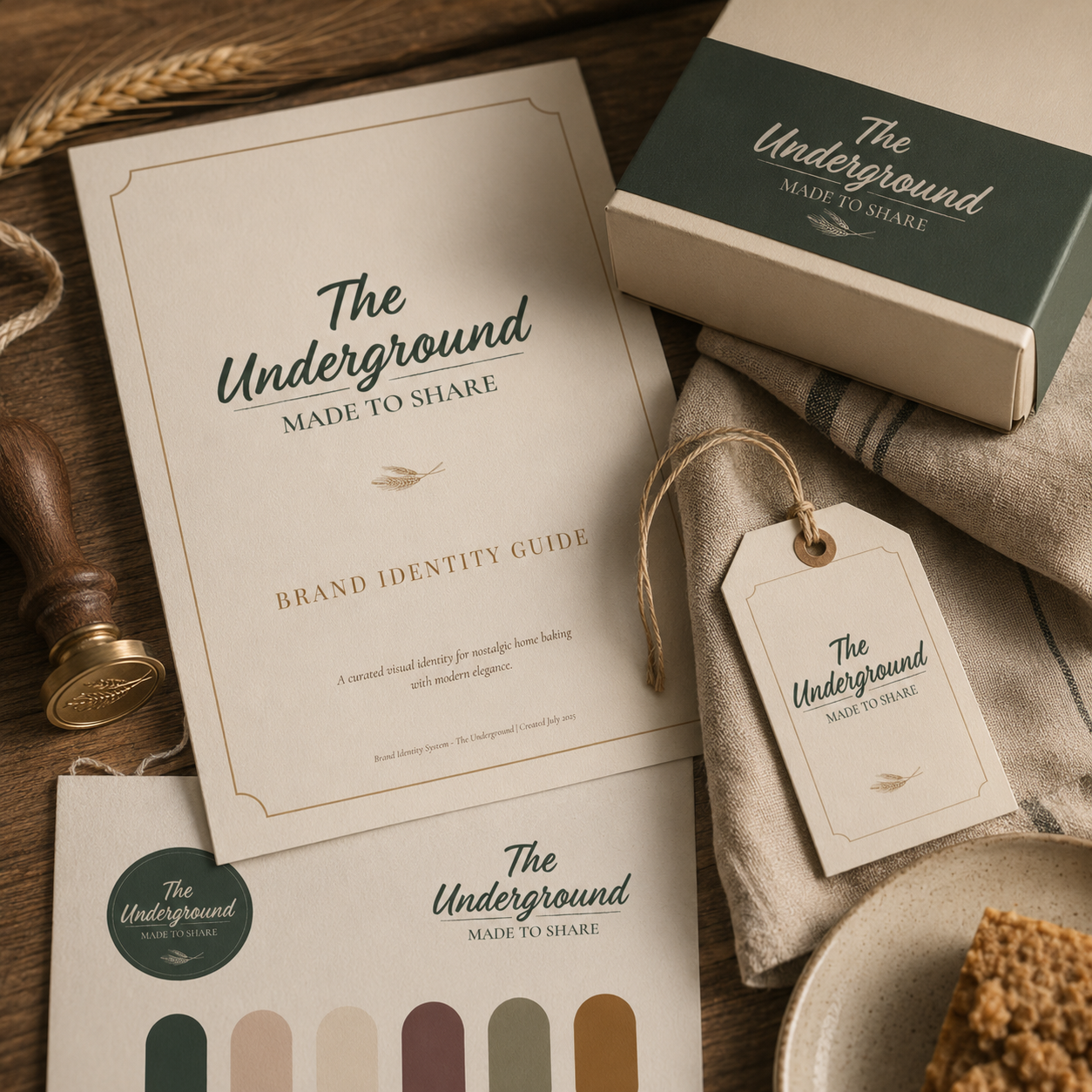 The Underground brand applications in context.